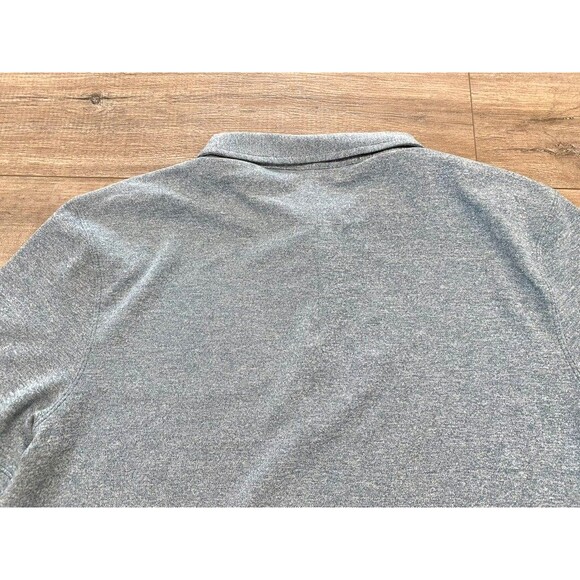 Lululemon Metal Tech Polo Shirt Mens M Heather Green Short Sleeve Vented Golf - Picture 6 of 7